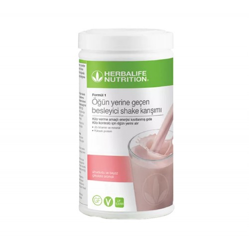 Formül 1 Öğün Yerine Geçen Besleyici Shake Karışımı Ahududu ve Beyaz Çikolatalı Aromalı